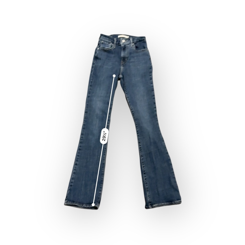 Levi's Women’s 725 High Rise Bootcut Jeans Size 25 Dark Wash Denim Western - Picture 4 of 9